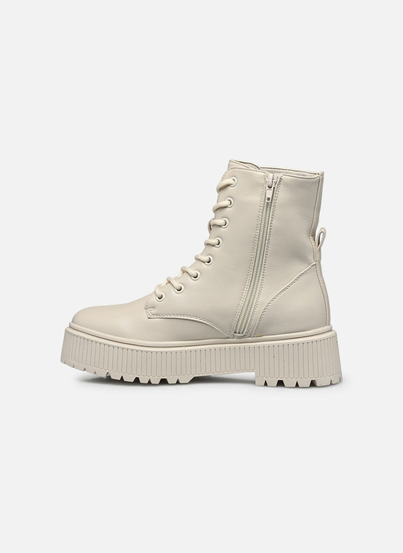 Botas mujer blanco marrón 37 38 39 40 41