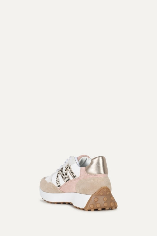 Dames sneakers print beige wit 36 37 38 39 40 41 42