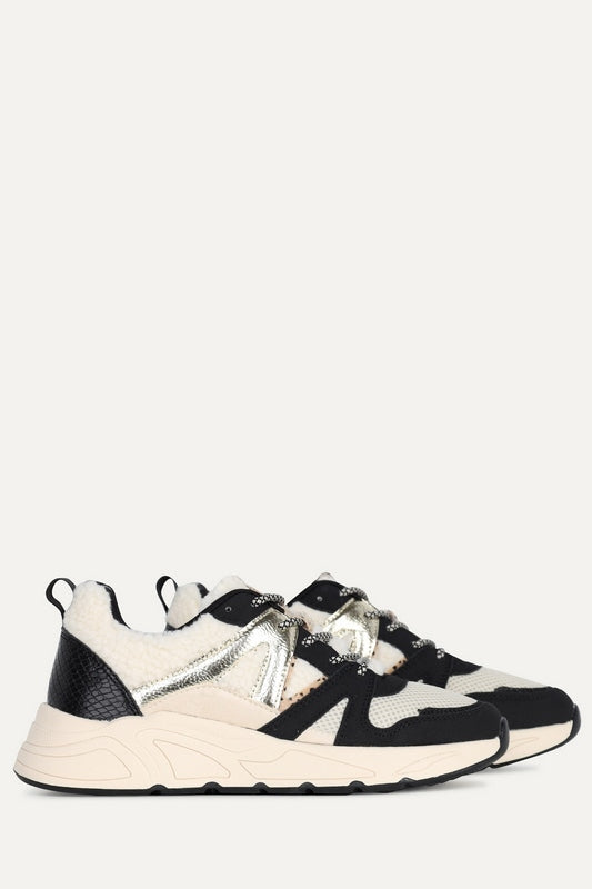 Deportivas mujer estampado beige negro 36 37 38 39 40 41 42