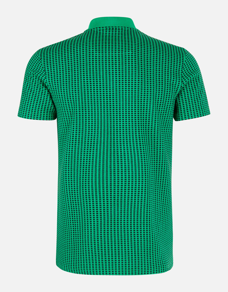 Heren poloshirt patroon zand oliefgroen grijs groen s m l xl xxl xxxl