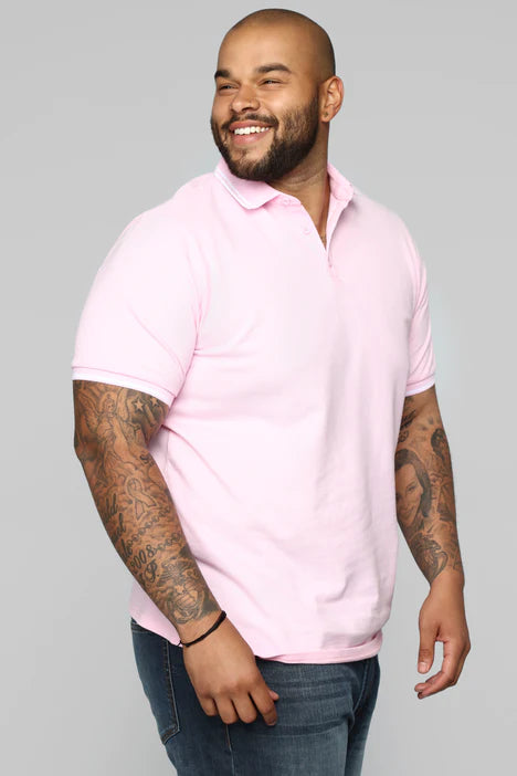 Heren poloshirt blauw zwart grijs donker blauw roze rood wit s m l xl xxl xxxl