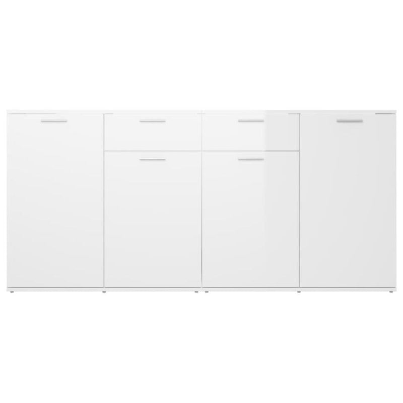 Dressoir wandmeubel landelijk lichtbruin wit baton grijs Breedte 160 cm Diepte 36 cm Hoogte 75 cm