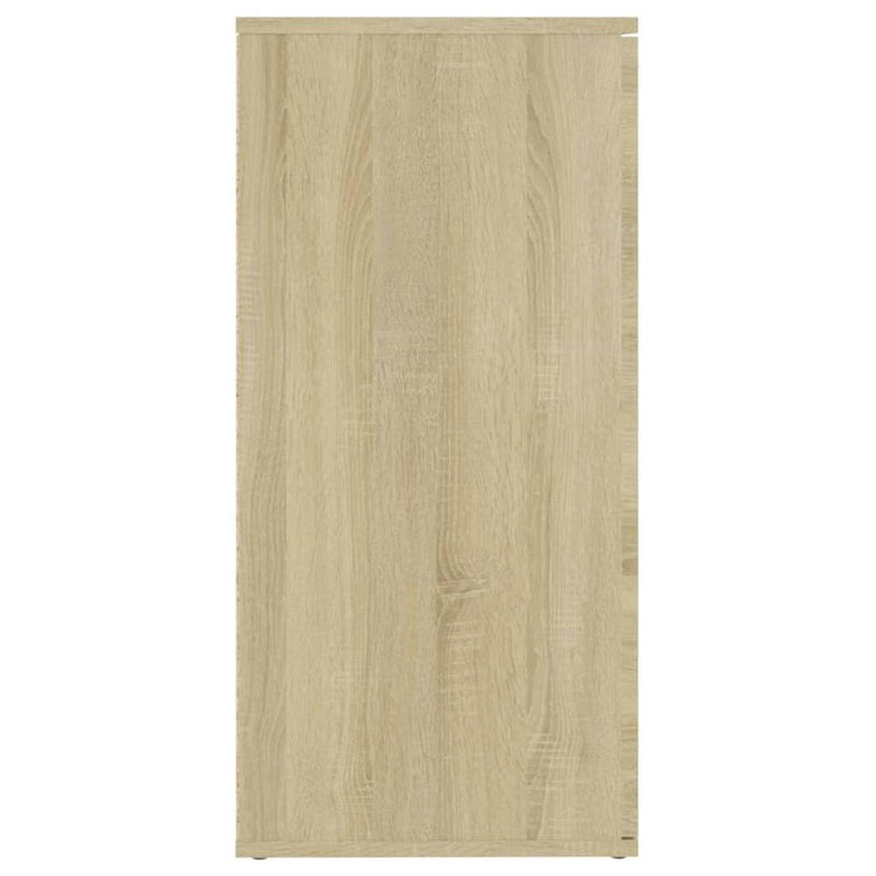 Aparador de pared rural marrón claro blanco gris bastón Ancho 160 cm Fondo 36 cm Alto 75 cm