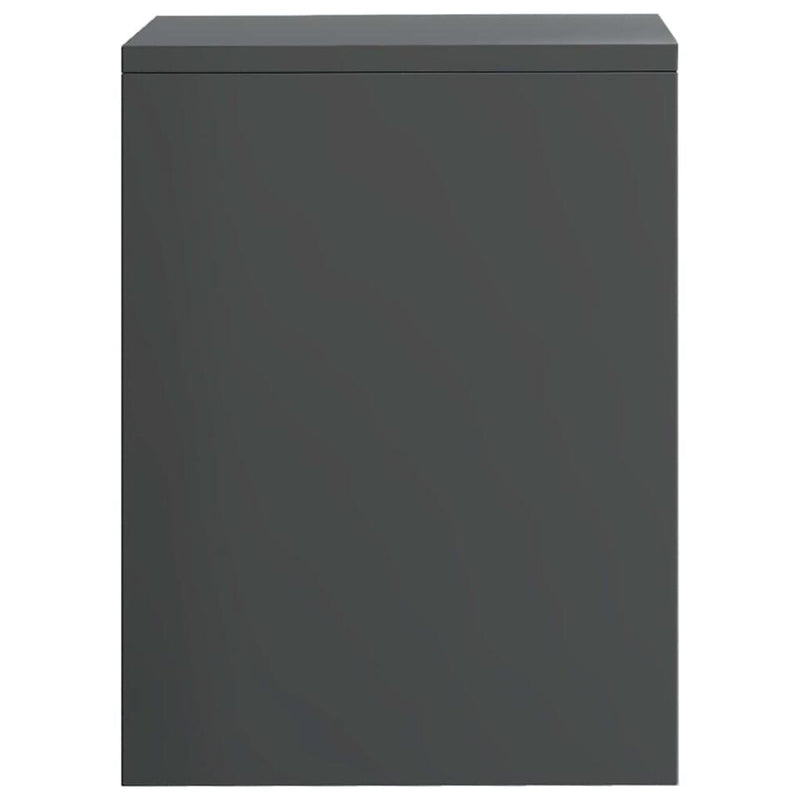 Mesita de noche mueble de dormitorio moderno gris oscuro hormigón gris Ancho 40 cm Fondo 30 cm Alto 40 cm