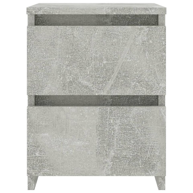 Mesita de noche mueble de dormitorio marrón claro gris Ancho 30 cm Fondo 30 cm Alto 40 cm