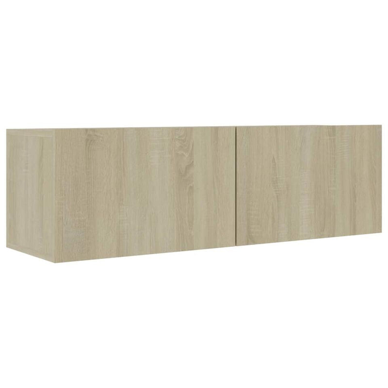 Mueble TV moderno roble marrón claro Ancho 100 cm Fondo 30 cm Alto 30 cm