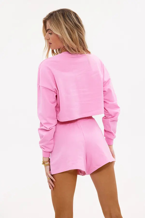 Dames top sweater roze mintgroen xs s m l