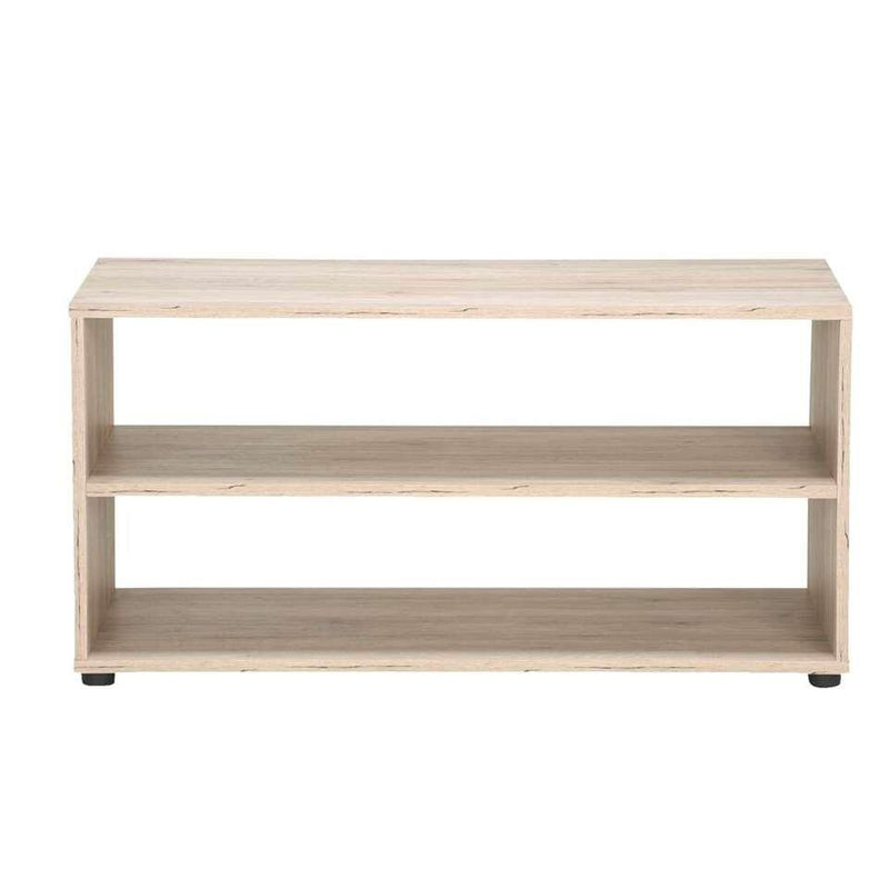 Mueble TV moderno marrón claro Ancho 90 cm Fondo 39 cm Alto 45 cm 