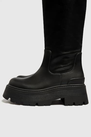 Botas por encima de la rodilla de mujer negro 35 36 37 38 39 40 41