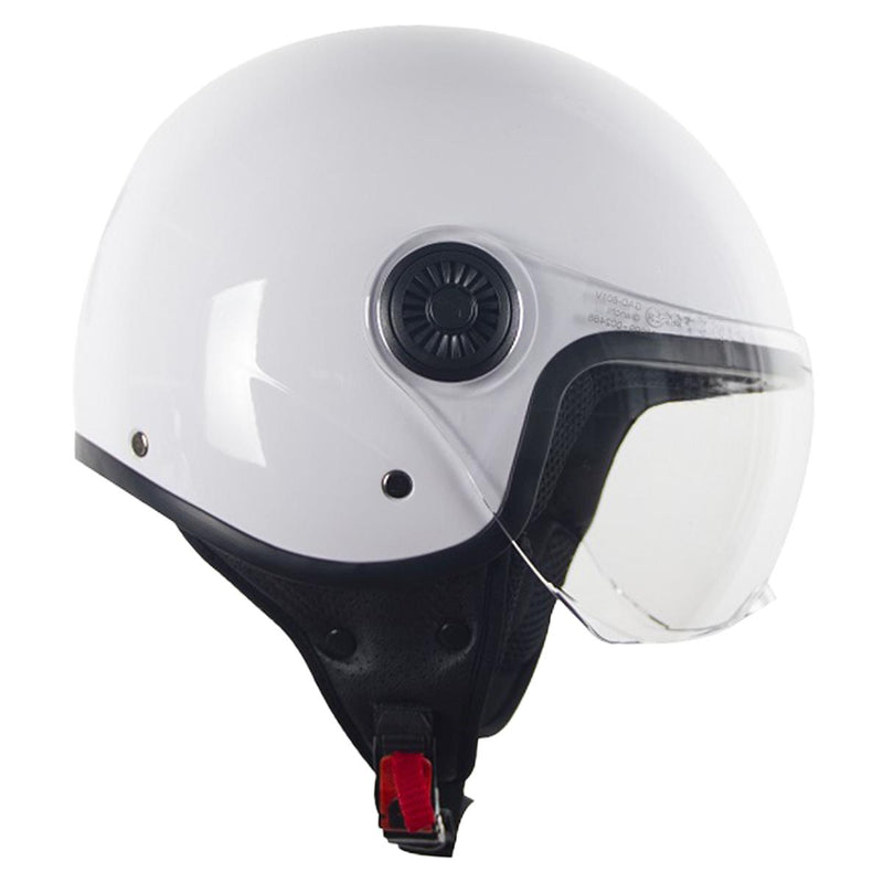 Scooterhelm grijs zwart zwartglans wit xs s m l xl xxl