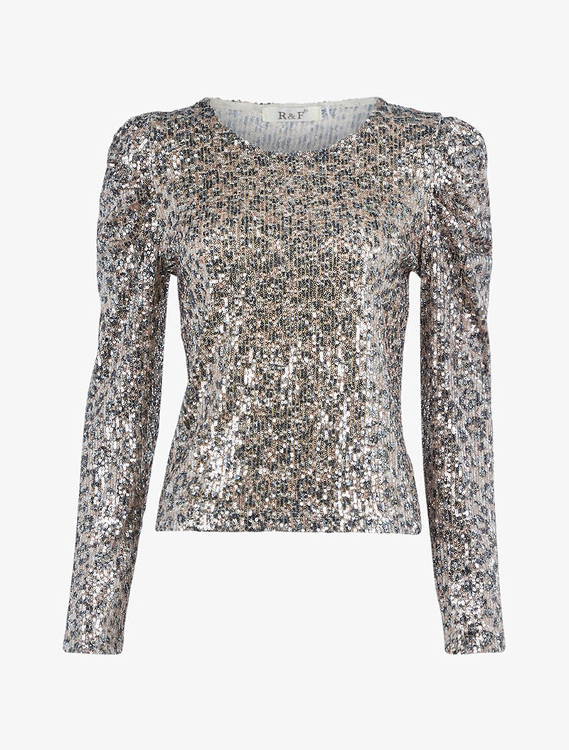 Dames shirt goud zilver s m l xl