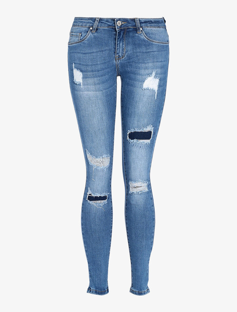 Dames spijkerbroek jeans blauw xs s m l xl