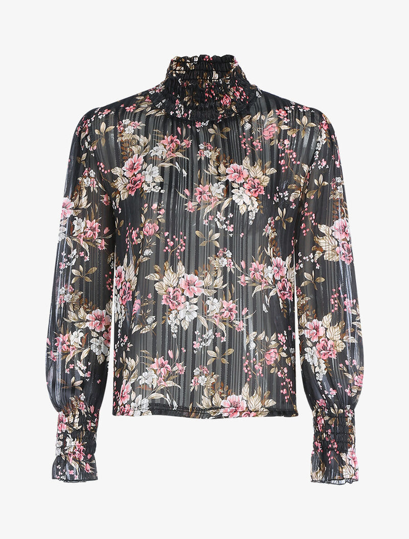 Dames shirt groen zwart wit roze s m l xl