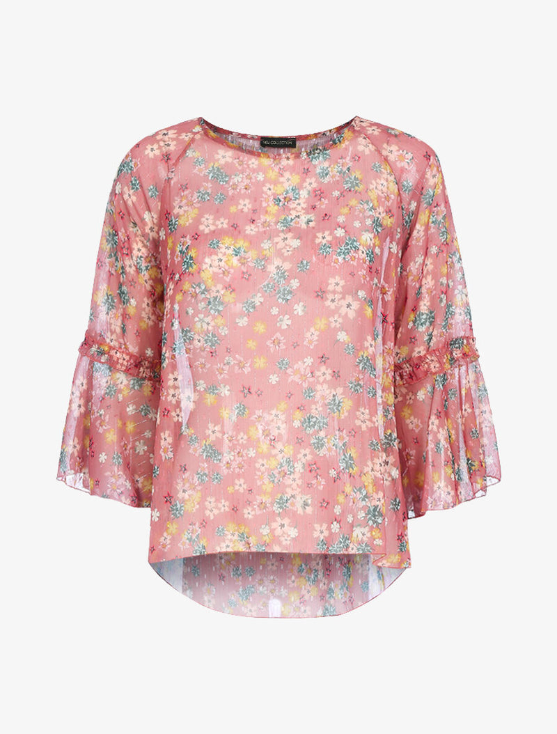 Dames shirt roze zwart groen s m l xl