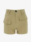 Dames korte broek groen geel taupe s m l xl