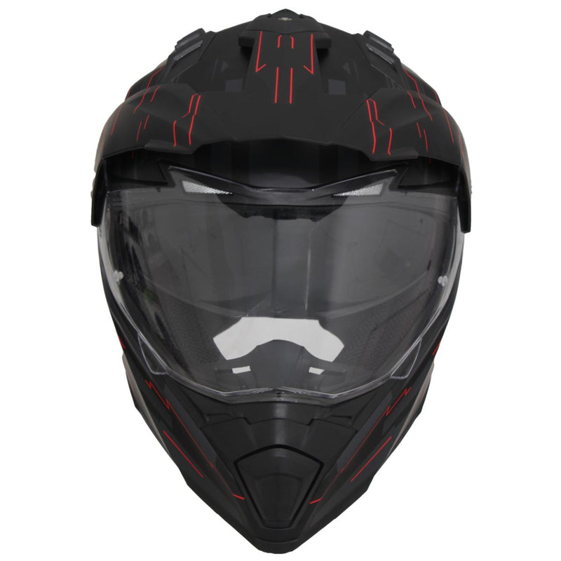 Motorcross helm zwart s m l xl xxl