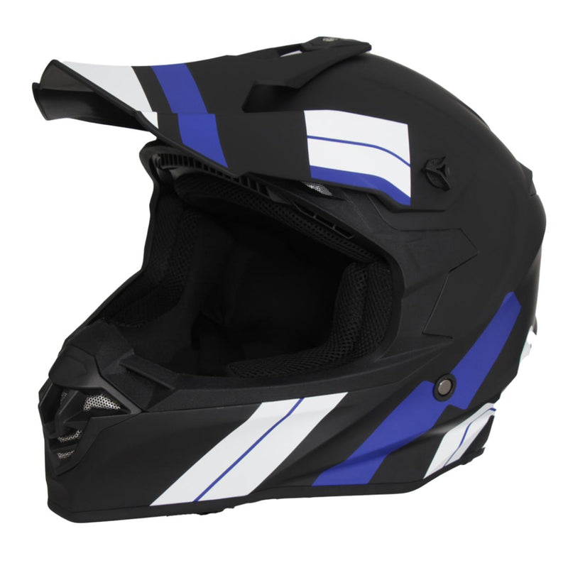 Casco motocross negro rojo azul verde sml xl xxl