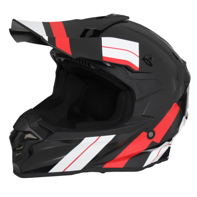 Casco motocross negro rojo azul verde sml xl xxl