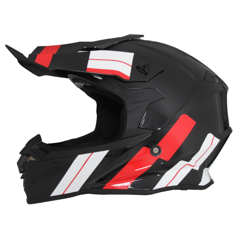 Casco motocross negro rojo azul verde sml xl xxl