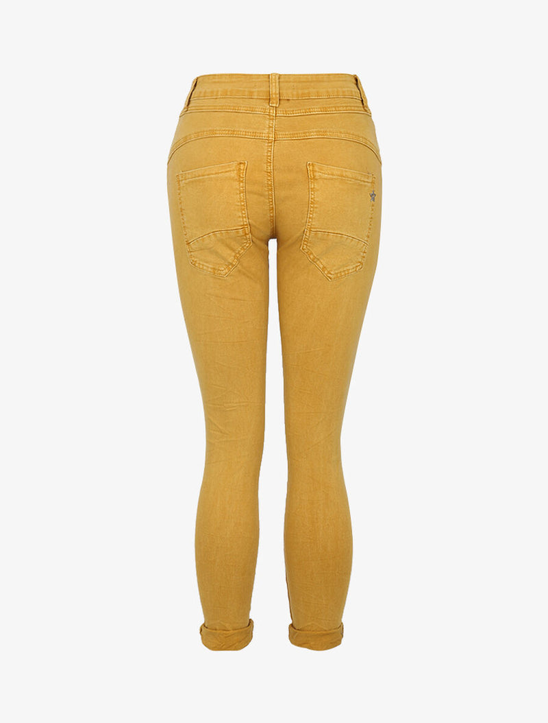 Vaqueros de mujer jeans amarillo xs sml xl