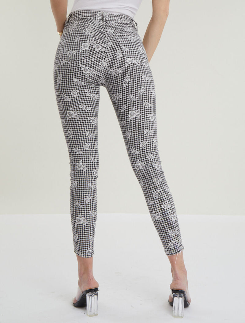 Dames broek zwart wit s m l xl xxl