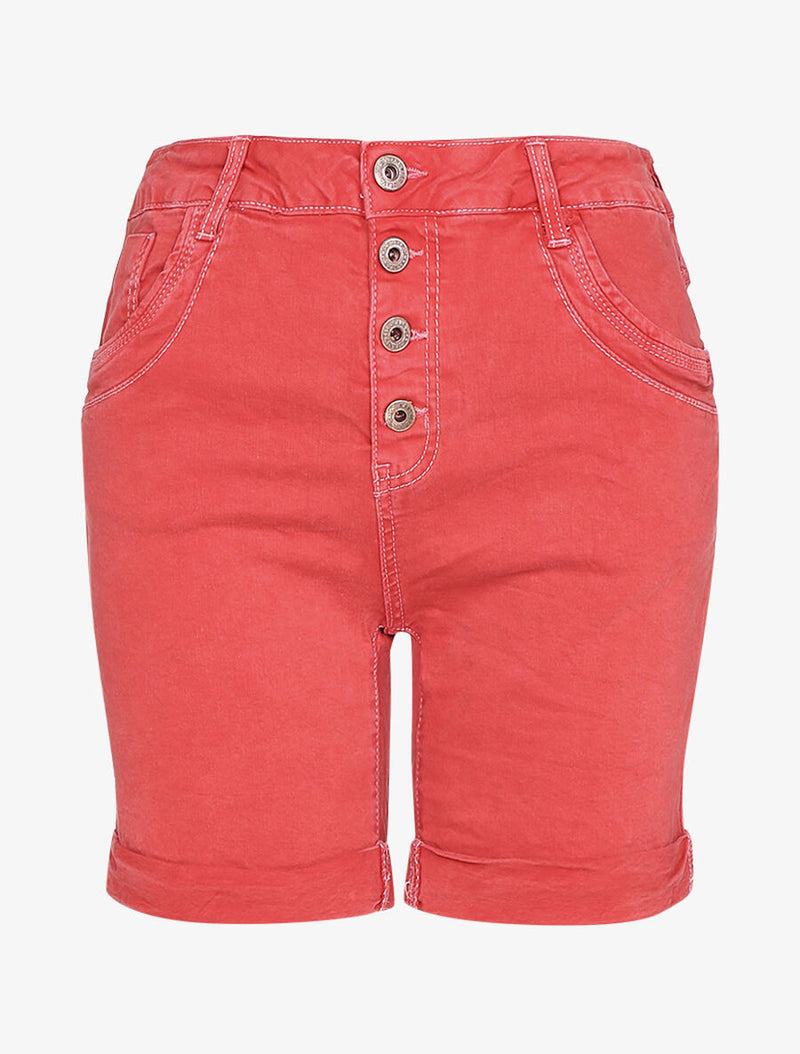 Pantalón corto mujer rojo xs sml xl