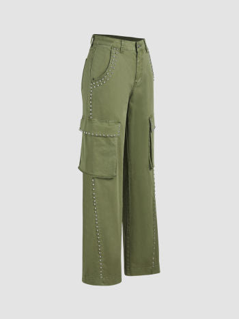 Pantalón mujer verde xs sml xl