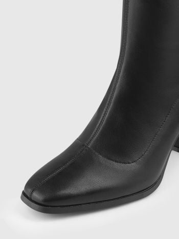 Botas mujer negro símil piel 36 37 38 39 40 41 