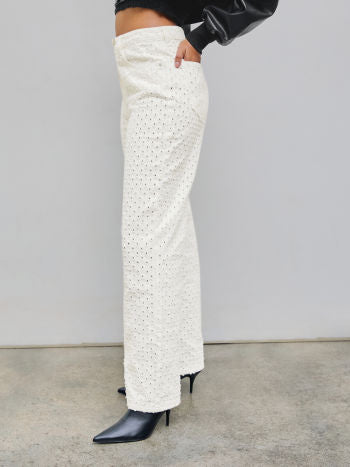 Pantalón mujer blanco SML XL XXL 