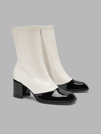 Botas mujer blanco negro 36 37 38 39 40 41 