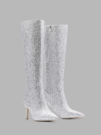 Botas mujer plata 36 37 38 39 40 41