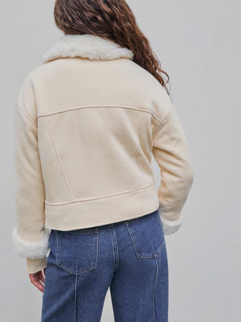 Chaqueta de mujer con forro bond beige sml 