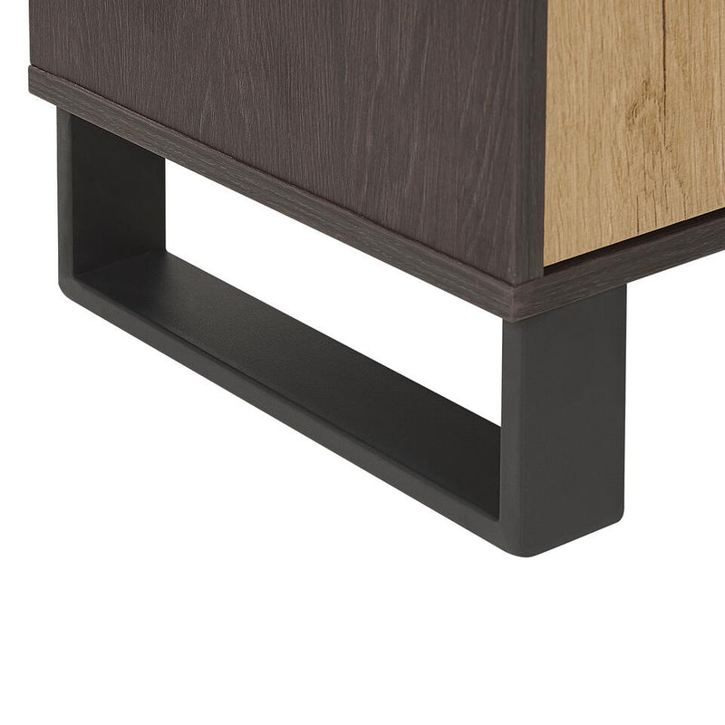 Dressoir wandmeubel landelijk lichtbruin Breedte 145 cm Diepte 39 cm Hoogte 76 cm