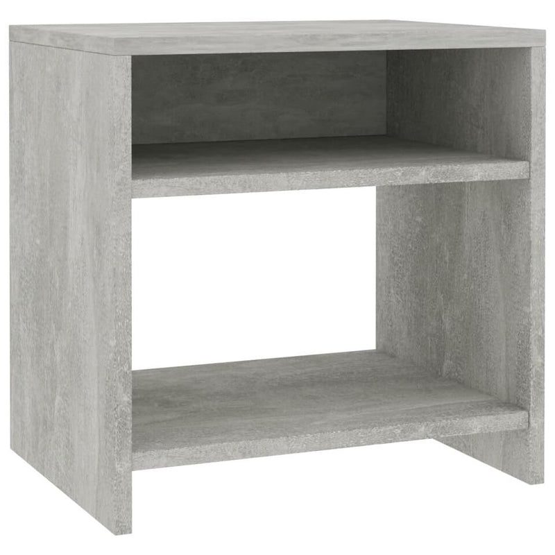 Mesita de noche mueble de dormitorio moderno gris oscuro hormigón gris Ancho 40 cm Fondo 30 cm Alto 40 cm