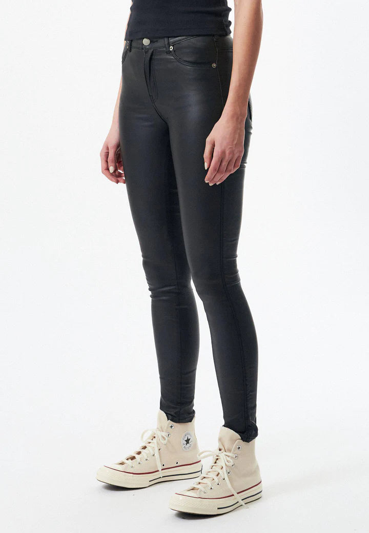 Dames broek leer zwart xs s m l xl