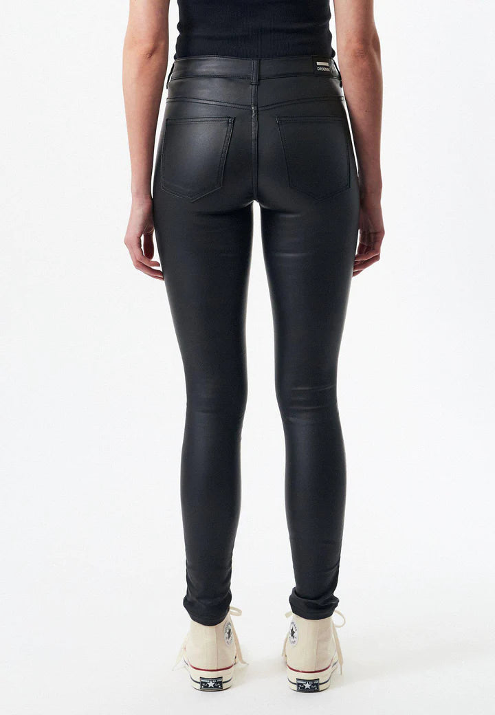 Dames broek leer zwart xs s m l xl