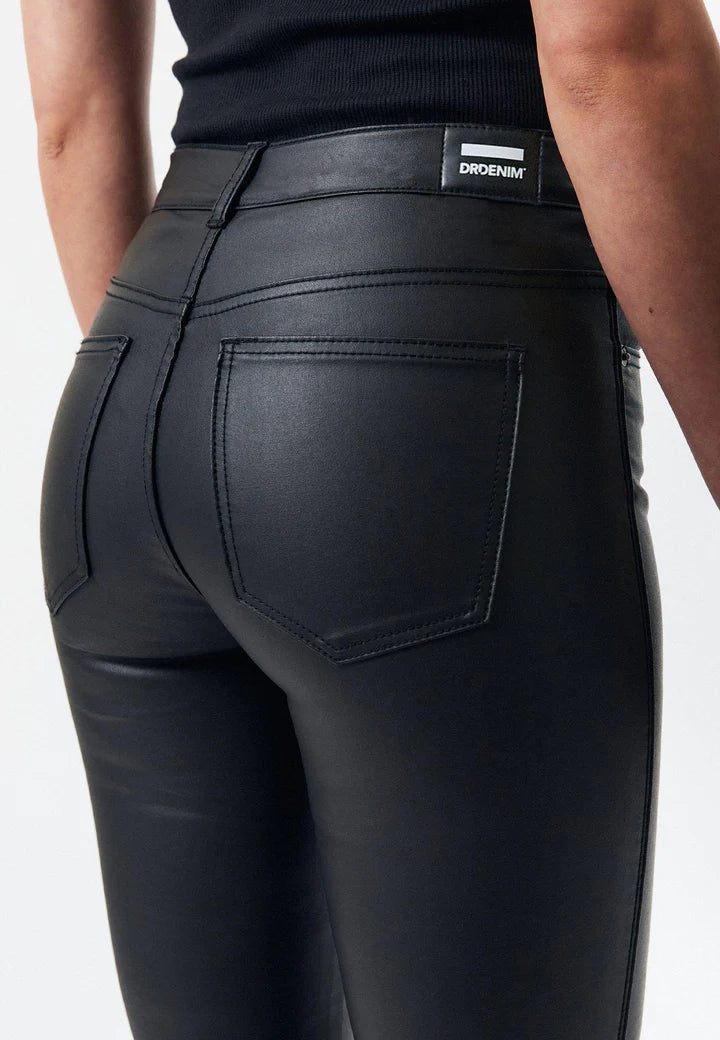 Dames broek leer zwart xs s m l xl