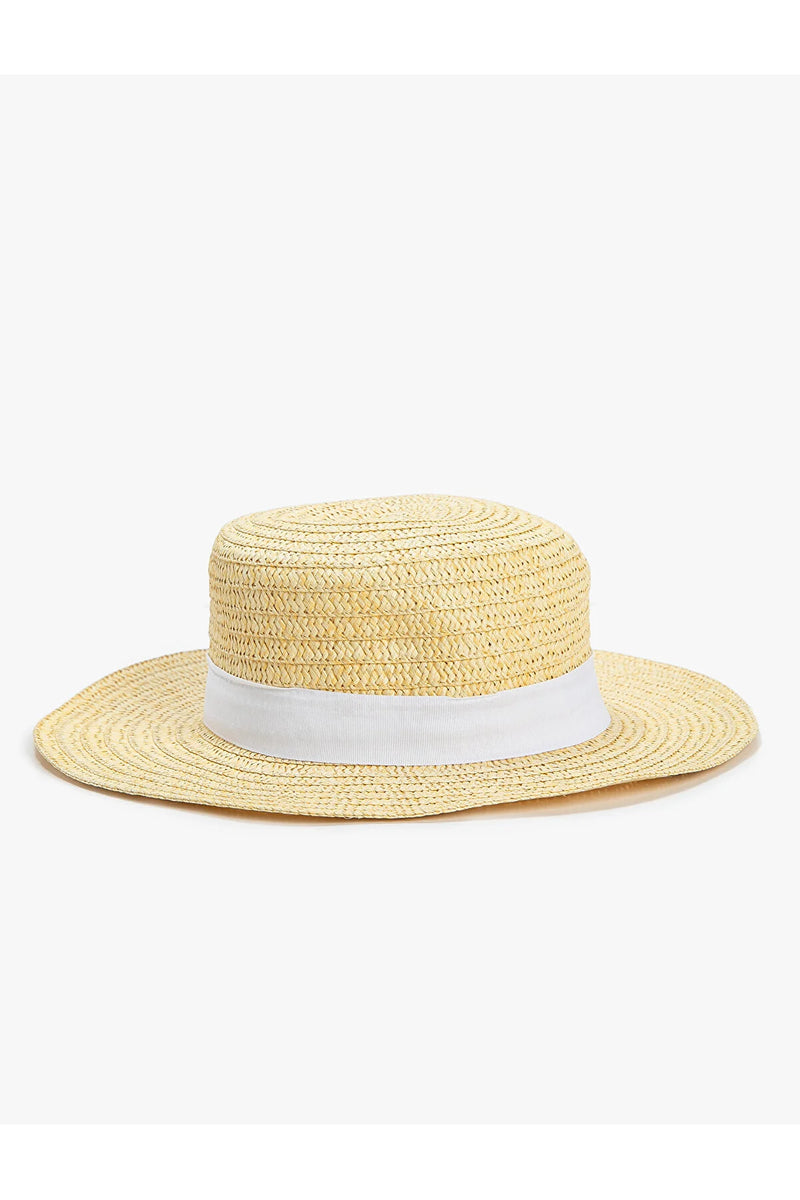 Dames strandhoed beige