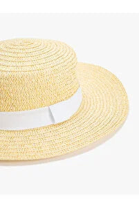 Sombrero de playa para mujer beige