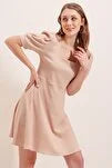 Vestido mujer rosa beige verde sml xl