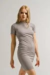 Vestido mujer rosa beige gris sml xl