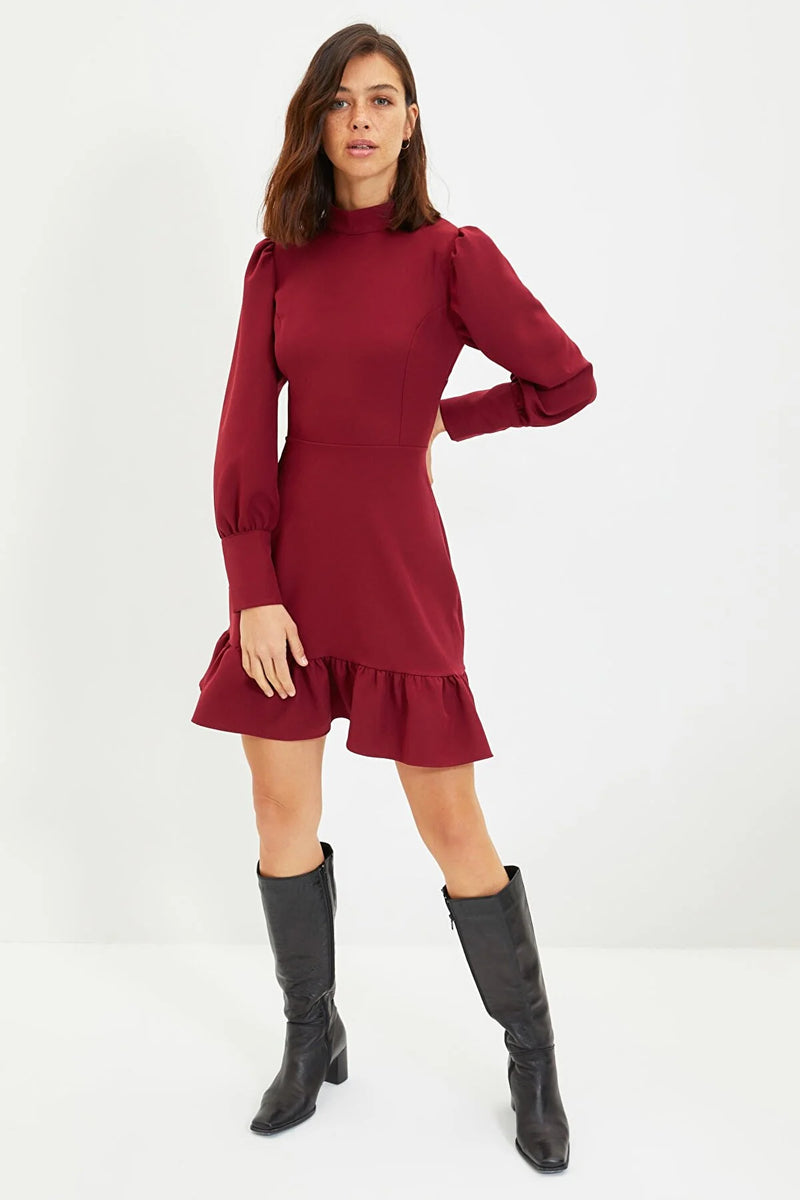 Vestido mujer negro rojo xs sml xl 