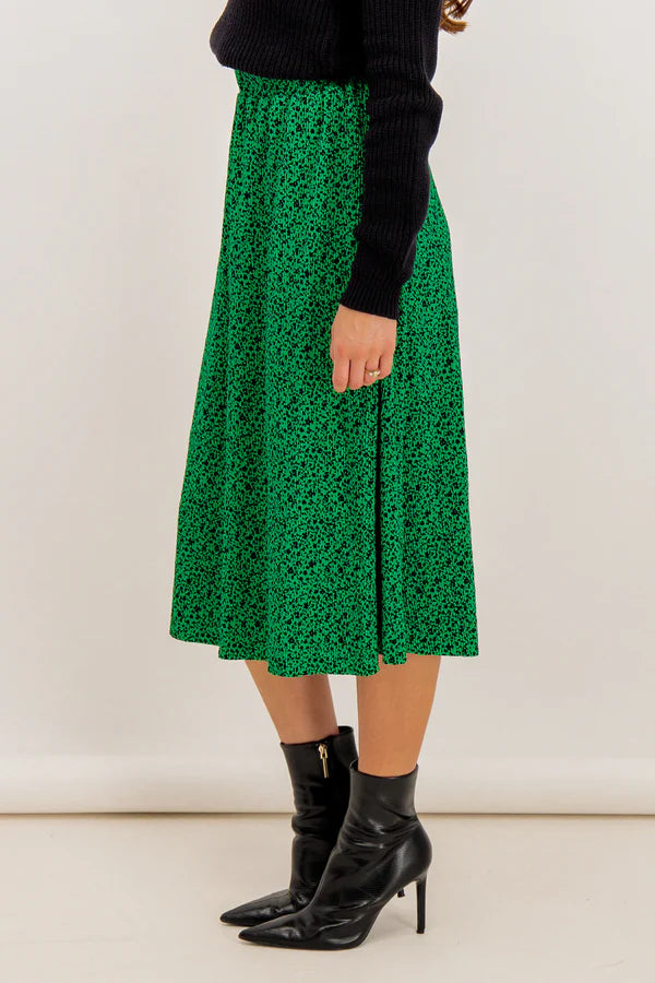 Falda larga mujer verde xs sml xl