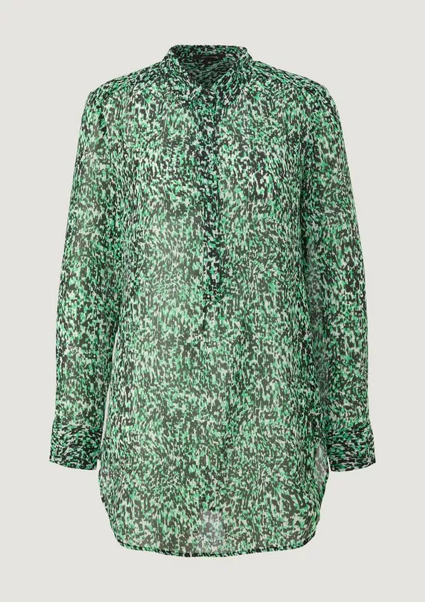 Dames blouse zwart groen xs s m l xl xxl xxxl