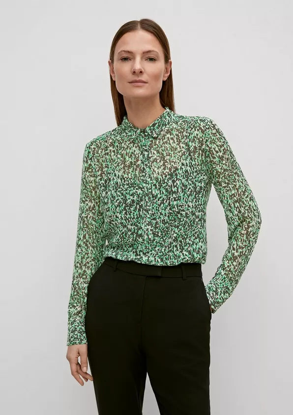 Dames blouse zwart groen xs s m l xl xxl xxxl