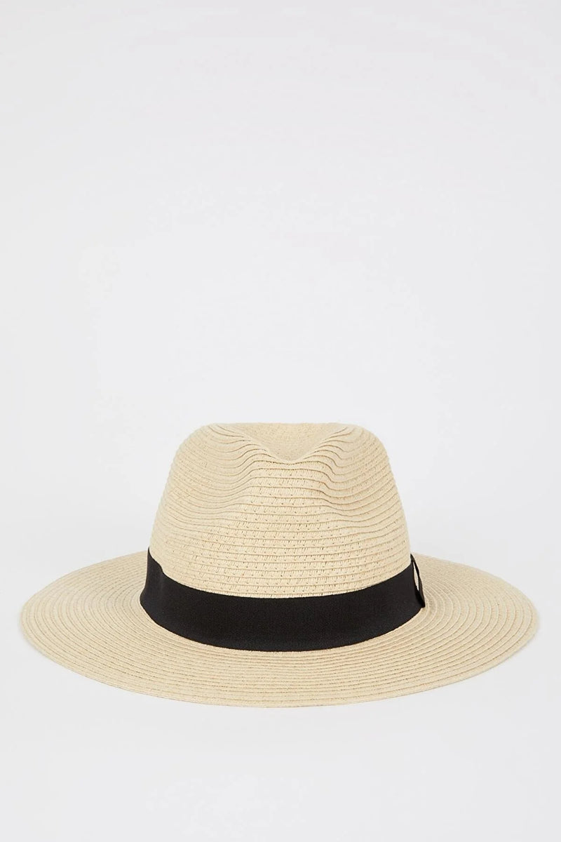 Sombrero de playa para mujer beige