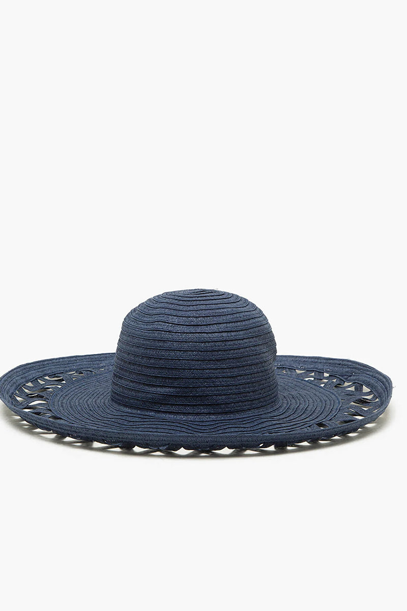 Gorro de playa para mujer azul marino