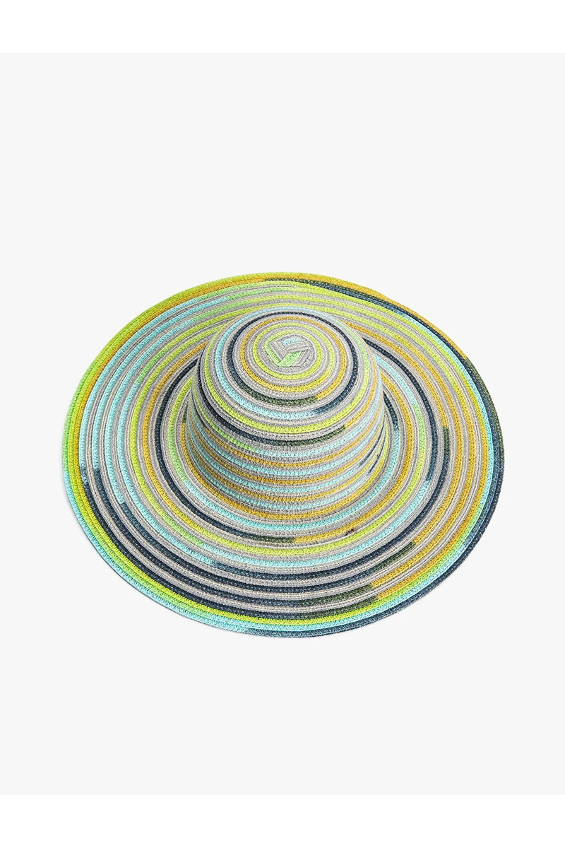 Sombrero de playa para mujer azul