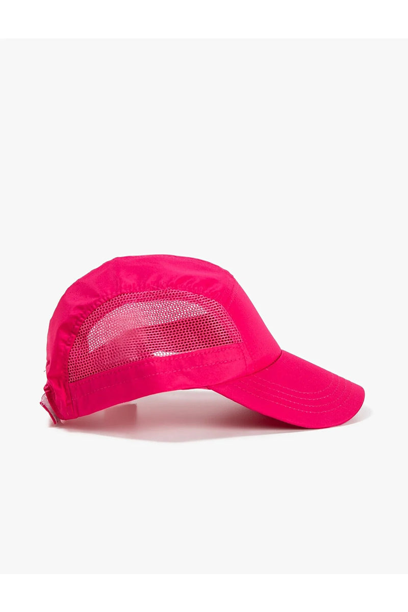 Gorra de mujer rosa verde oscuro