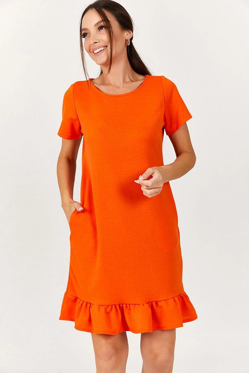 Vestido de mujer rojo beige naranja azul rosa gris violeta azul claro azul oscuro sml xl